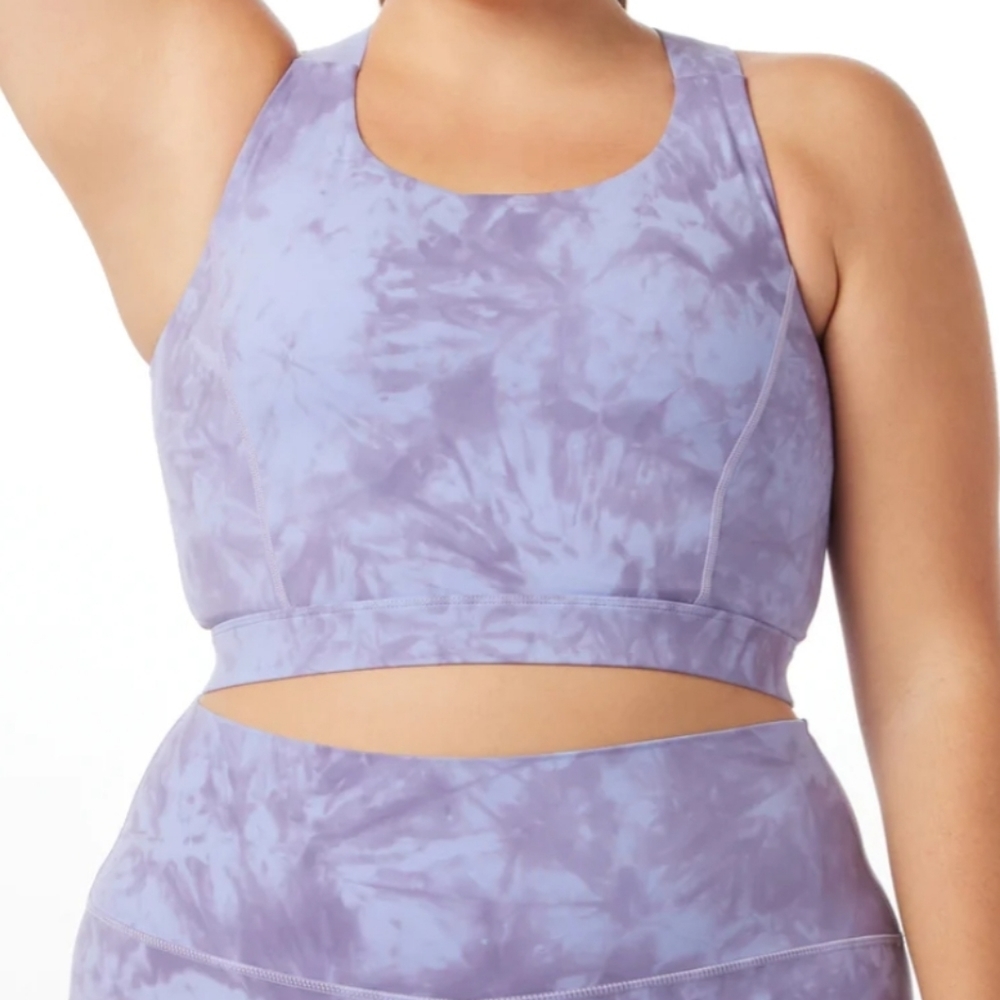 𝅺GLYDER Full Force Bra: Lilac Tie-Dye 3X
